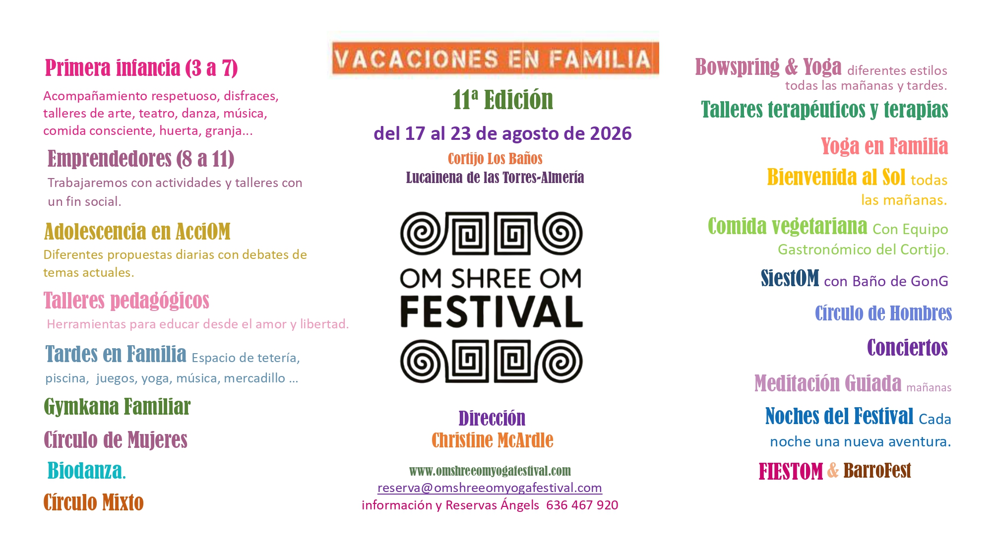 Yoga Festival en familia Om Shree Om Almería Verano 23
